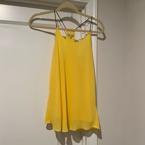 Naked zebra yellow tank top